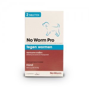 No Worm Pro Kleine Hond en Puppy - 2 tabletten