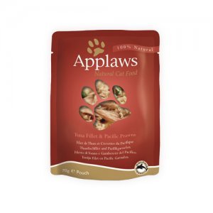 Applaws Cat - Tuna Fillet & Pacific Prawn in Broth - 12 x 70 g