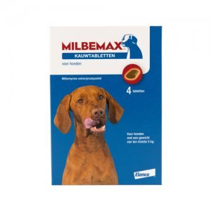 Milbemax Kauwtablet grote hond 1 tabl. t.h.t 10/2017