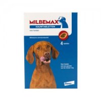 Milbemax Kauwtablet grote hond 4 tabl.