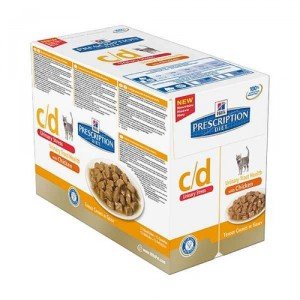 Hill&apos;s c/d - Urinary Stress - Feline - Chicken maaltijdzakje 48x 85 gr