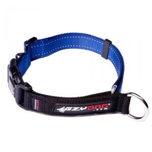 EzyDog Checkmate halsband - XL - Blauw