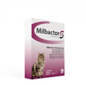Milbactor grote katten 4 tabl.