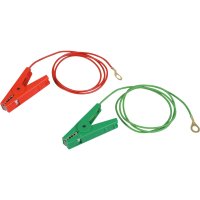 Patura rasteraansluitkabel met ringogen 8mm rood, groen of set