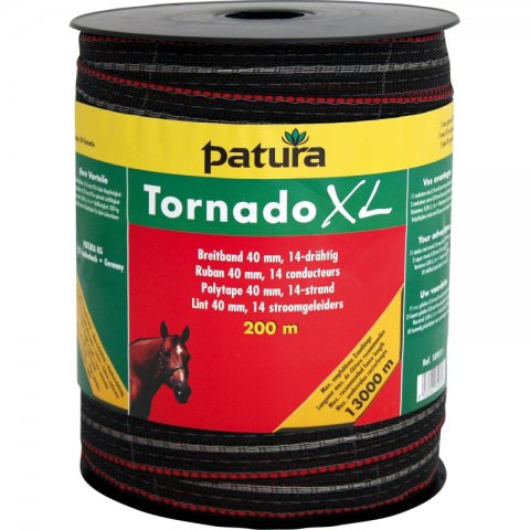 Patura tornado xl lint 40mm bruin, 200m rol