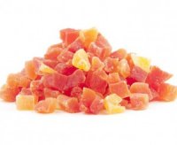 Gedroogde Papaya blokjes