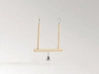 houten schommel met 1 bel