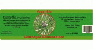 Vogel-bio gedroogde dennenaalden
