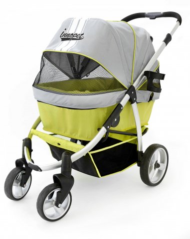 Innopet Hondenbuggy Retro 62x32x60 cm Grijs Groen